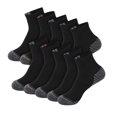 Hanes Moves X-Temp Women’s Ankle Socks, 10-Pairs, Shoe Sizes 8-12