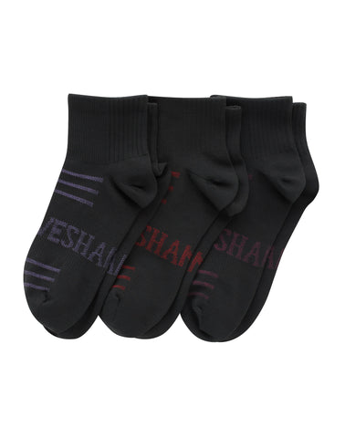 Hanes Moves Women’s Seamless Stretch Ankle Socks, 3 Pairs