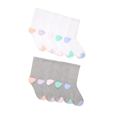 Hanes Moves X-Temp Women's Crew Socks, 10-Pairs, Shoe Sizes 5-9
