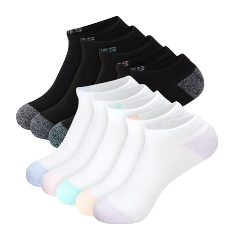 Hanes Moves Women’s No Show Socks, X-Temp, Shoe Size 5-9, 10-Pairs