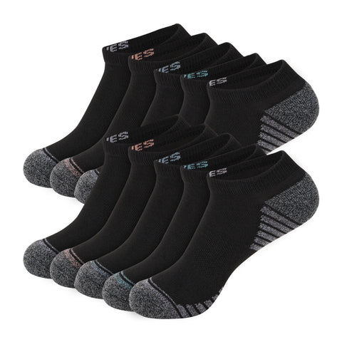 Hanes Moves Women’s No Show Socks, X-Temp, Shoe Size 5-9, 10-Pairs