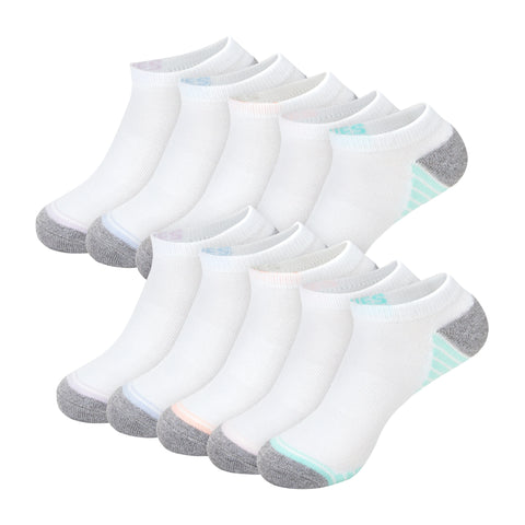Hanes Moves Women’s No Show Socks, X-Temp, Shoe Size 5-9, 10-Pairs