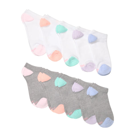 Hanes Moves X-Temp Women’s No Show Socks, 10-Pairs, Shoe Sizes 8-12