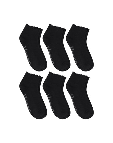 Hanes Originals Women’s SuperSoft  Ankle Socks, 6-Pairs