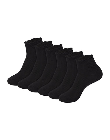 Hanes Originals Women’s SuperSoft  Ankle Socks, 6-Pairs
