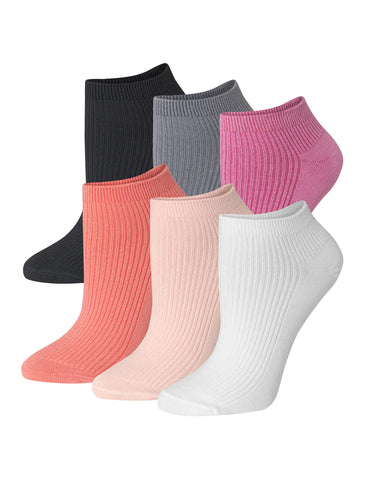 Hanes Originals Women’s SuperSoft No Show Socks, 6-Pairs