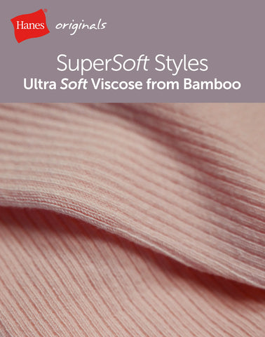 Hanes Originals Women’s SuperSoft No Show Socks, 6-Pairs