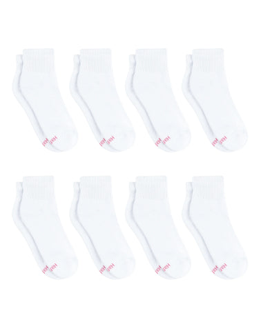 Hanes Ultimate Women's Ankle Socks Pack, Cushioned, 8-Pairs