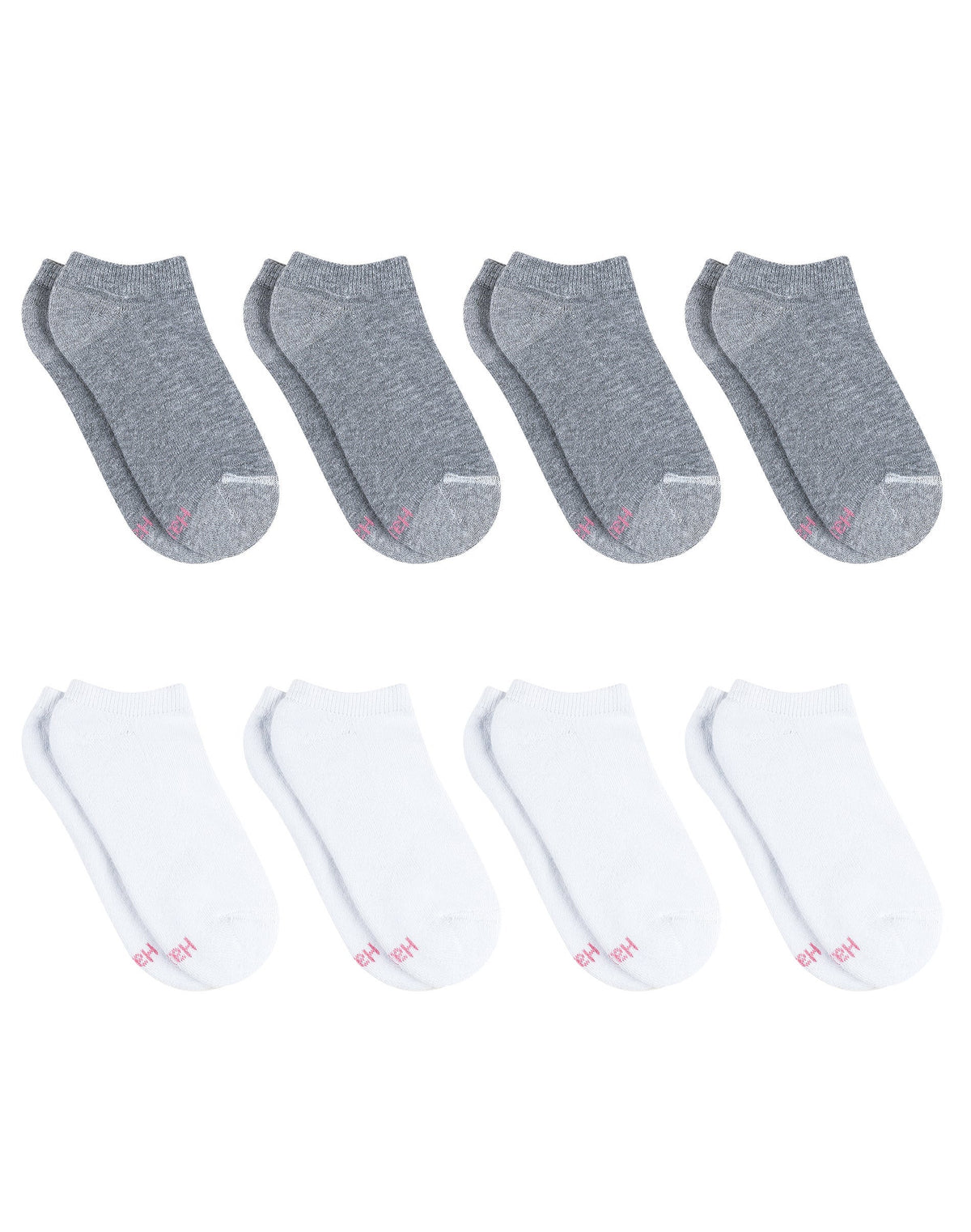Hanes Ultimate Women's No Show Socks Pack, Cushioned, 8-Pairs