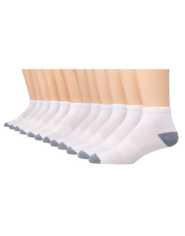 Hanes X-Temp Men's Lightweight Ankle Socks, Shoe Sizes 6-12, 12-Pairs
