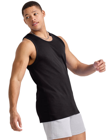 Hanes Essentials Men's Cotton Tank Top, 3-Pack