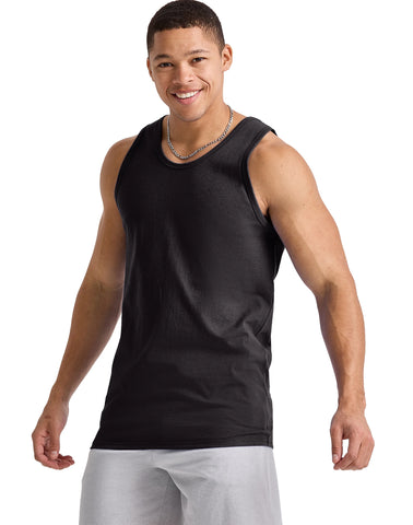 Hanes Essentials Men's Cotton Tank Top, 3-Pack