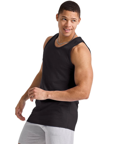 Hanes Essentials Men's Cotton Tank Top, 3-Pack