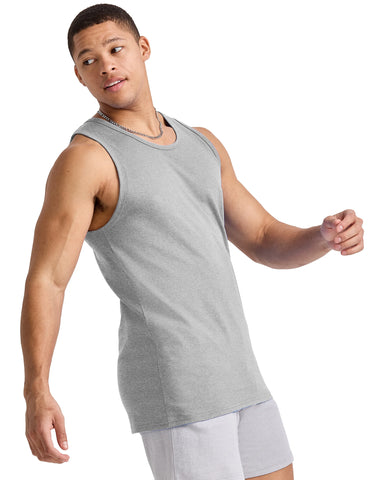 Hanes Essentials Men's Cotton Tank Top, 3-Pack