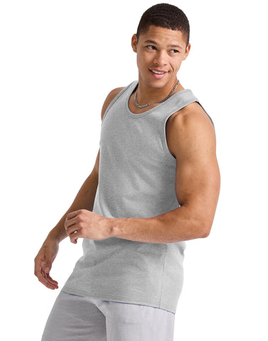 Hanes Essentials Men's Cotton Tank Top, 3-Pack
