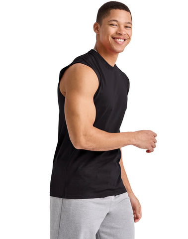 Hanes Men's Cotton Muscle Tank, 3-Pack