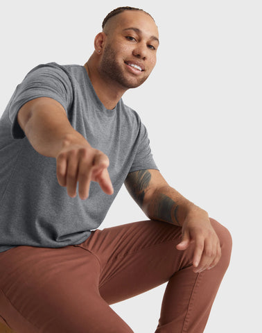 Hanes Originals Men's Tri-Blend T-Shirt (Big & Tall Sizes)