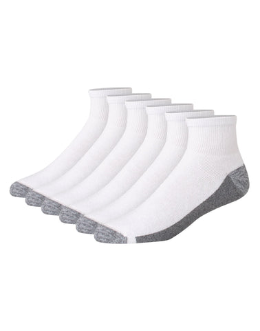Hanes Double Tough Men's Ankle Socks, Max Cushion, 6-Pairs