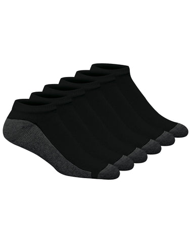 Hanes Double Tough Men's Low Cut Socks, Max Cushion, Shoe Sizes 6-12, 6-Pairs