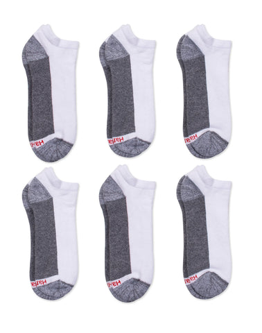 Hanes Double Tough Men's Low Cut Socks, Max Cushion, Shoe Sizes 6-12, 6-Pairs