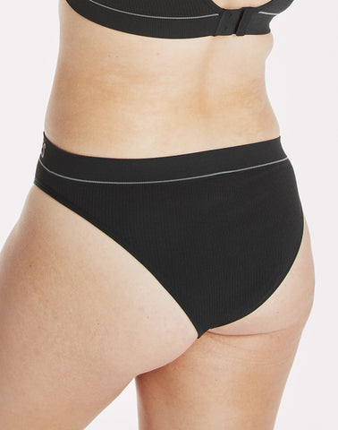 Hanes Originals Women's Seamless Rib Hi-Rise Cheeky Underwear, Neutrals, 6-Pack