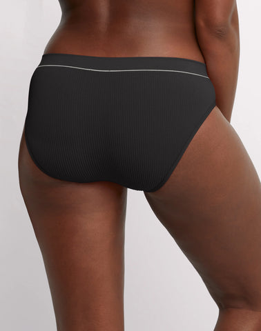 Hanes Originals Women's Seamless Rib Bikini Underwear, Neutrals, 6-Pack