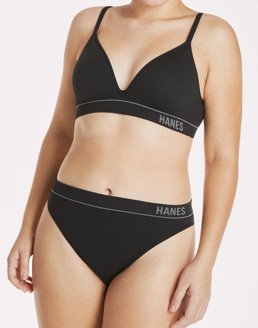 Hanes Originals Women's Seamless Rib Contour Bralette