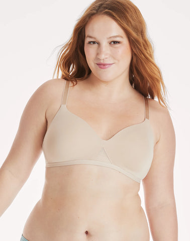 Hanes Oh So Light Women's Wireless T-Shirt Bra, Comfort Flex Fit