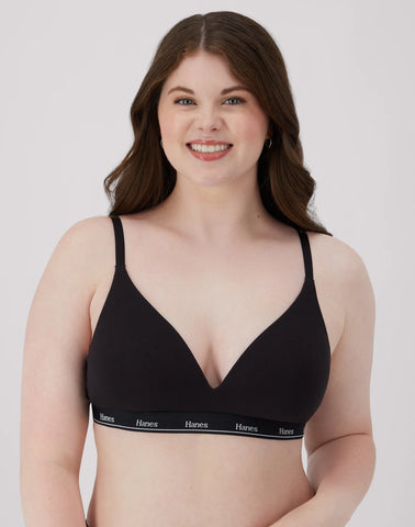 Hanes Originals Women's Contour Bra, Moisture-Wicking Stretch Cotton