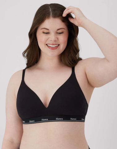 Hanes Originals Women's Contour Bra, Moisture-Wicking Stretch Cotton