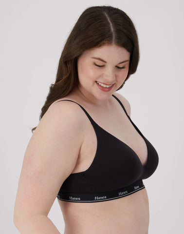 Hanes Originals Women's Contour Bra, Moisture-Wicking Stretch Cotton