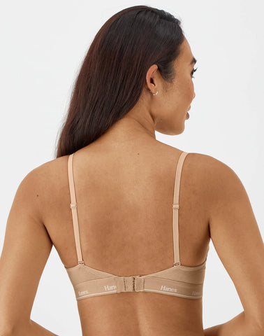 Hanes Originals Women's Contour Bra, Moisture-Wicking Stretch Cotton