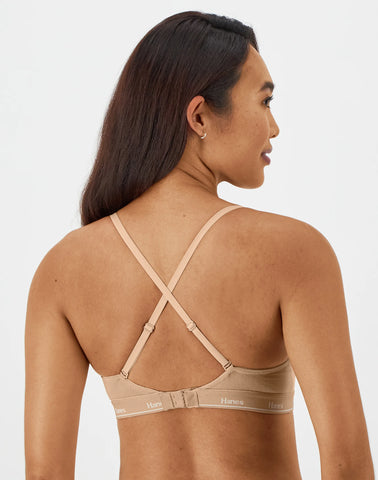 Hanes Originals Women's Contour Bra, Moisture-Wicking Stretch Cotton