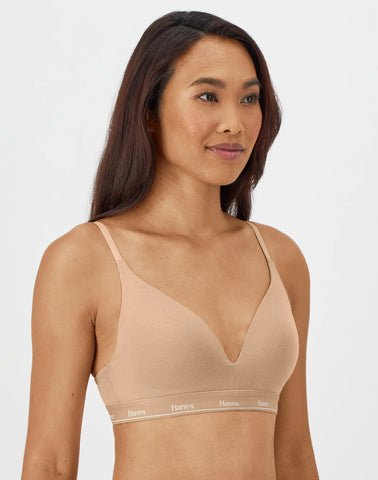 Hanes Originals Women's Contour Bra, Moisture-Wicking Stretch Cotton