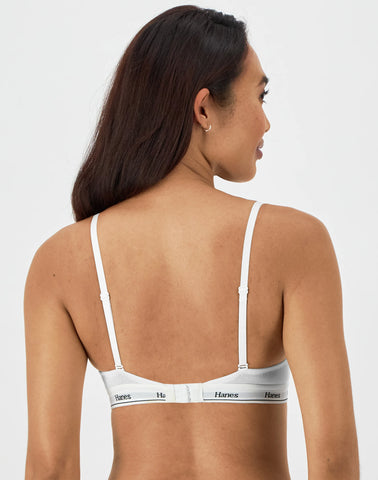 Hanes Originals Women's Contour Bra, Moisture-Wicking Stretch Cotton