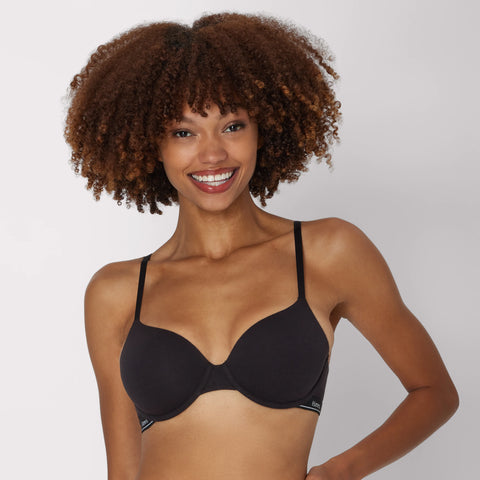 Hanes Originals Stretch Cotton Underwire T-Shirt Bra