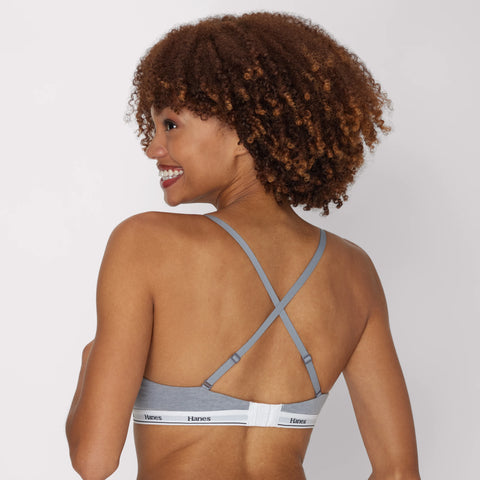 Hanes Originals Stretch Cotton Underwire T-Shirt Bra