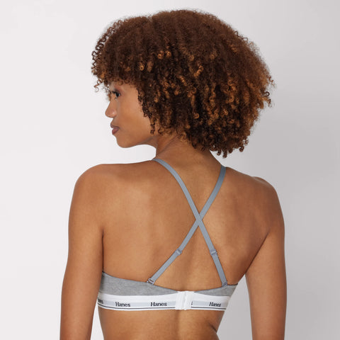 Hanes Originals Stretch Cotton Underwire T-Shirt Bra