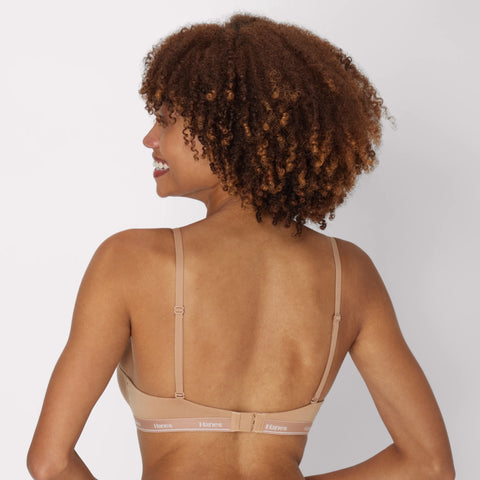 Hanes Originals Stretch Cotton Underwire T-Shirt Bra