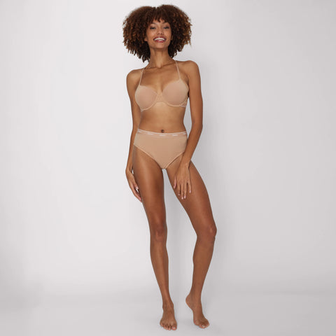 Hanes Originals Stretch Cotton Underwire T-Shirt Bra