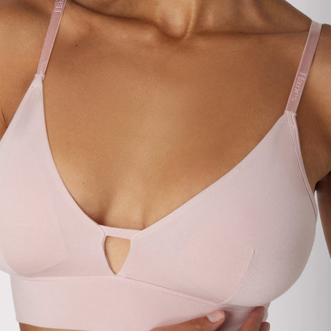 Hanes Originals Women's SuperSoft Longline Triangle Bralette