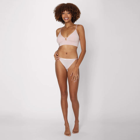 Hanes Originals Women's SuperSoft Longline Triangle Bralette