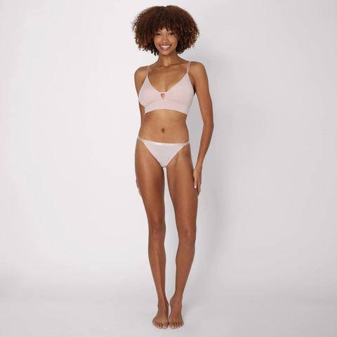 Hanes Originals Women's SuperSoft Longline Triangle Bralette