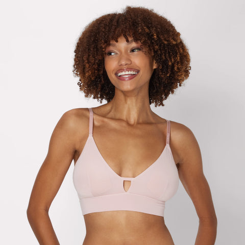 Hanes Originals Women's SuperSoft Longline Triangle Bralette