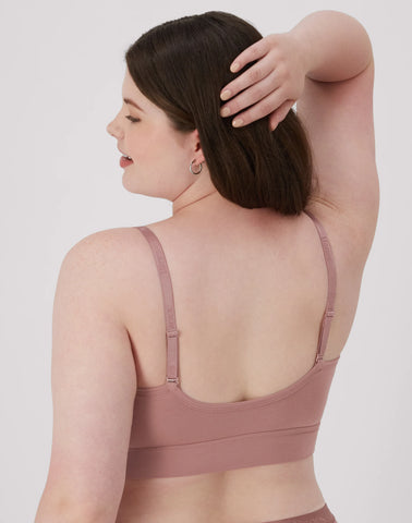 Hanes Originals Women's SuperSoft Longline Triangle Bralette