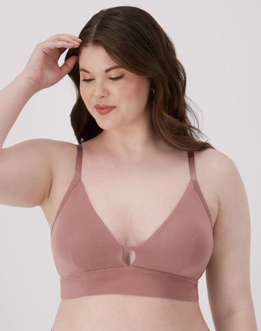 Hanes Originals Women's SuperSoft Longline Triangle Bralette