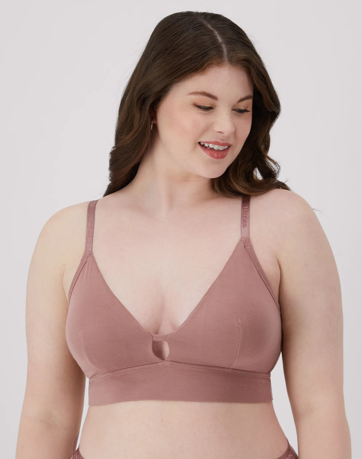 Hanes Originals Women's SuperSoft Longline Triangle Bralette