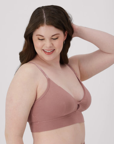 Hanes Originals Women's SuperSoft Longline Triangle Bralette