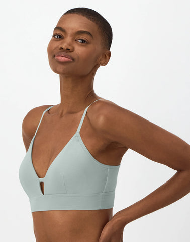 Hanes Originals Women's SuperSoft Longline Triangle Bralette