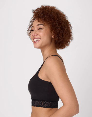 Hanes Originals Women's Bralette, 2-Pack, Stretch-Cotton Lace